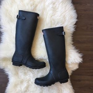 Black Hunter Boots Size 9